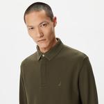 Nautica Erkek Yeşil Slim Fit Uzun Kollu Polo