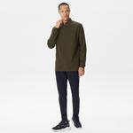 Nautica Erkek Yeşil Slim Fit Uzun Kollu Polo