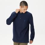 Nautica Erkek Lacivert Classic Fit Uzun Kollu Polo