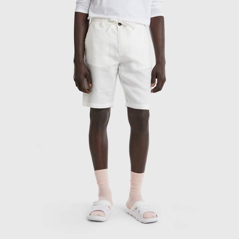 Benetton Erkek Krem Şort