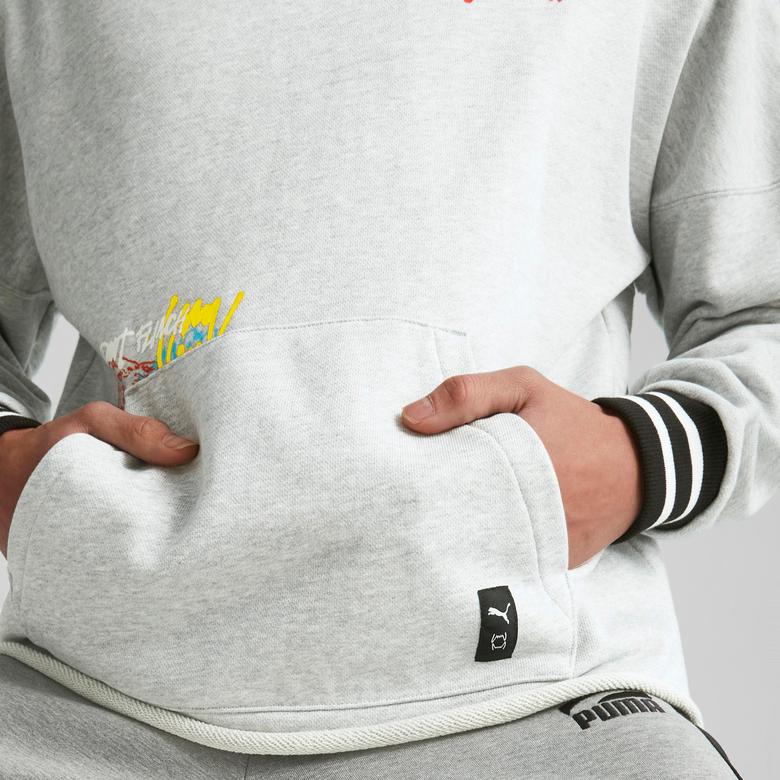 Puma Boroughs Erkek Gri Hoodie