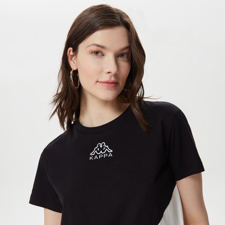 Kappa Kadın Siyah T-Shirt