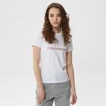 Converse Seasonal Star Chevron  Kadın Beyaz T-Shirt
