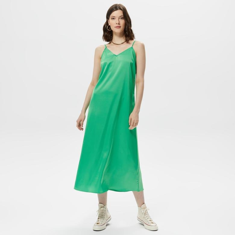 Only Onlamelia Midi Slip Ptm Kadın Yeşil Elbise