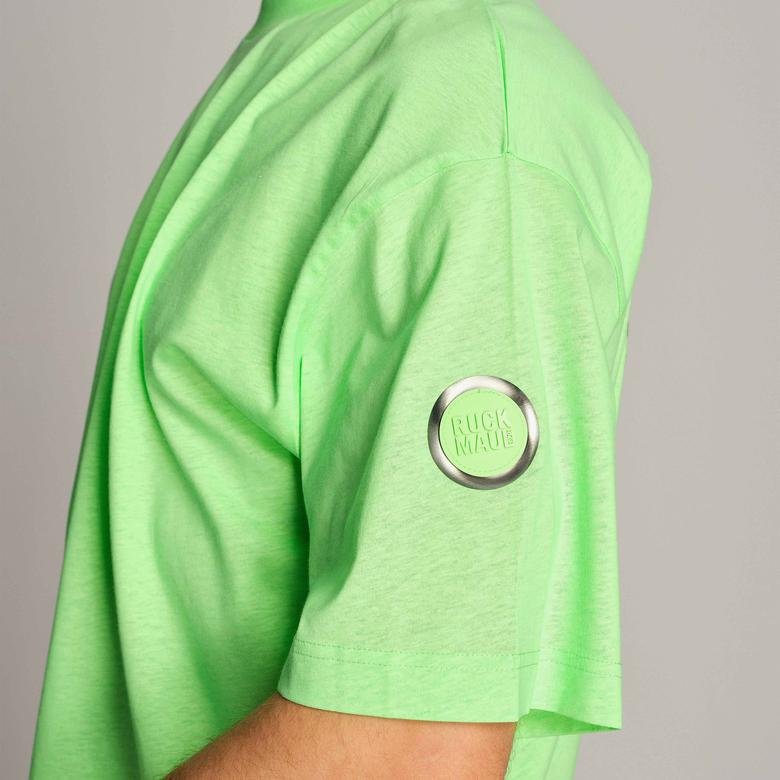 Ruck&Maul Arma ve Baskı Detaylı Erkek Yeşil T-Shirt