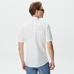 ONLY&SONS Onscaiden Kısa Kollu Solid Linen Erkek Beyaz Gömlek
