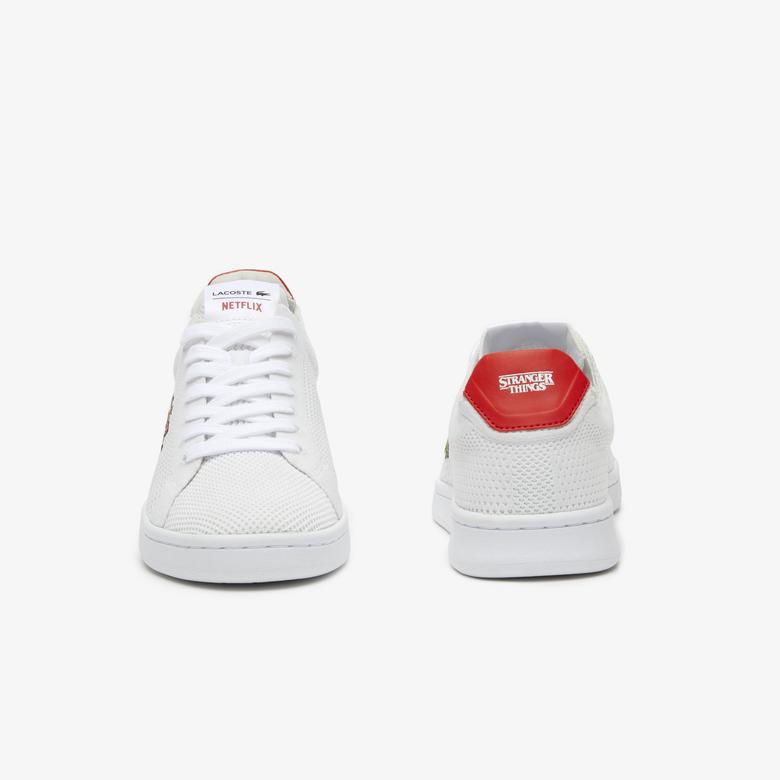 Lacoste x Netflix Kadın Carnaby Piquée Beyaz Sneaker