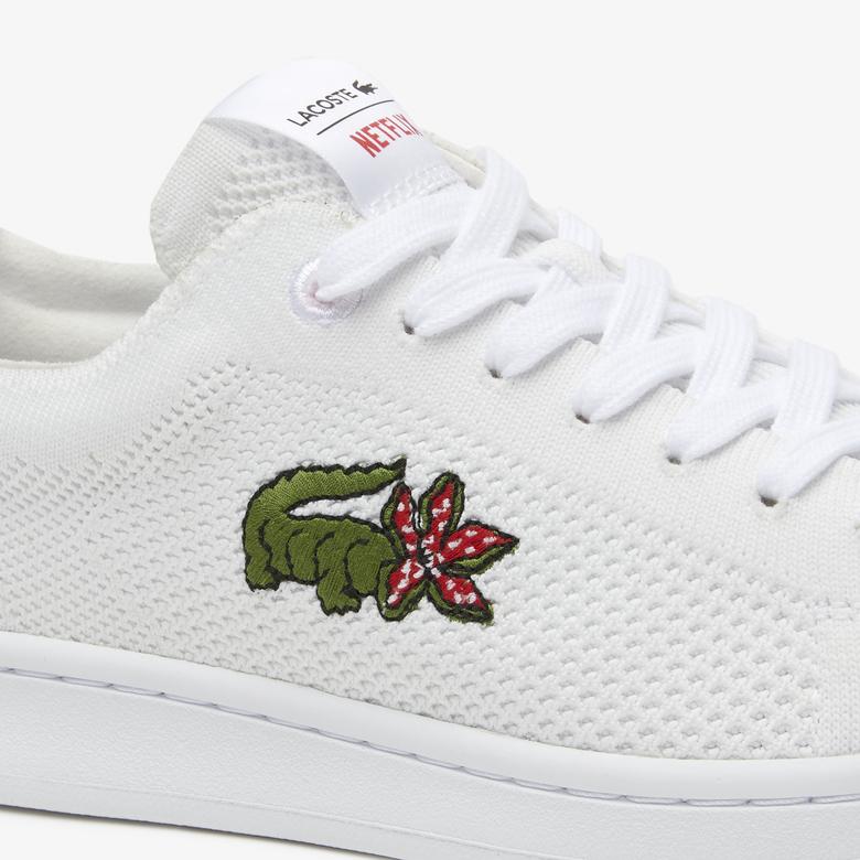 Lacoste x Netflix Kadın Carnaby Piquée Beyaz Sneaker