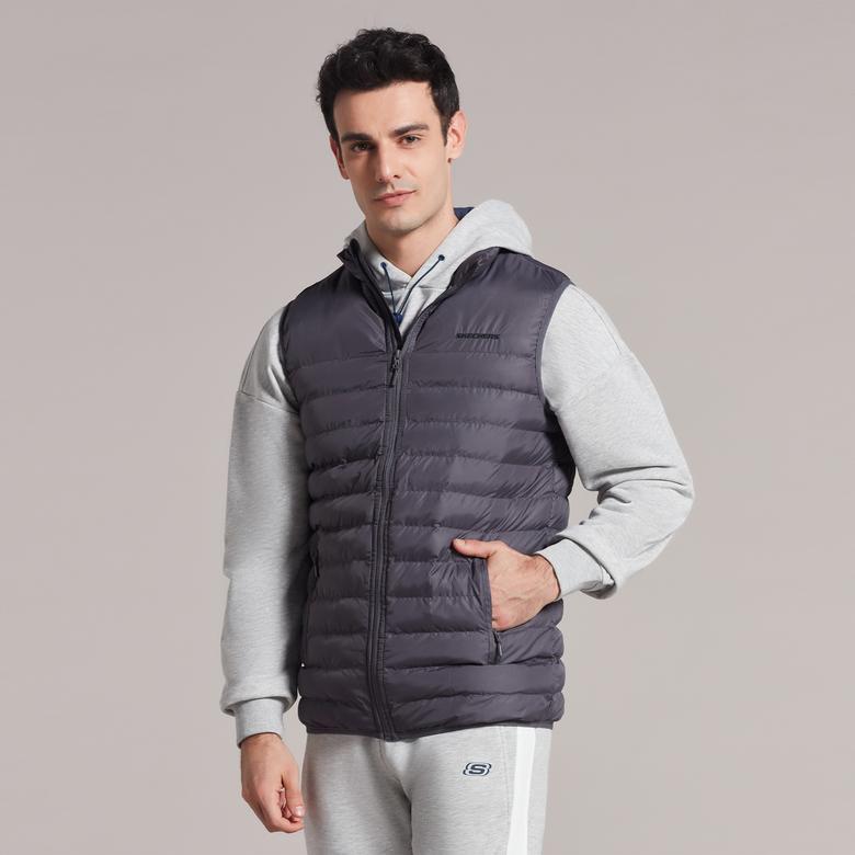 Skechers M Essential Erkek Gri Yelek