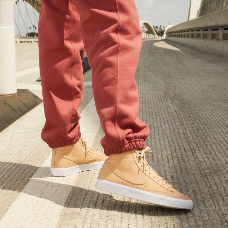 Nike Blazer Mid Premium Kadın Bej Spor Ayakkabı