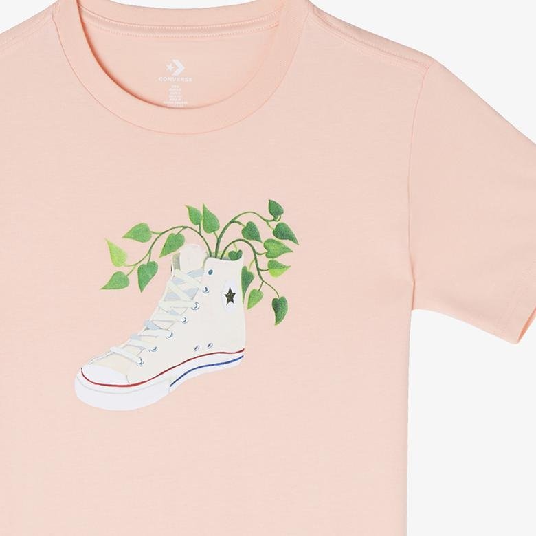 Converse Let'S Grow Kadın Pembe T-Shirt