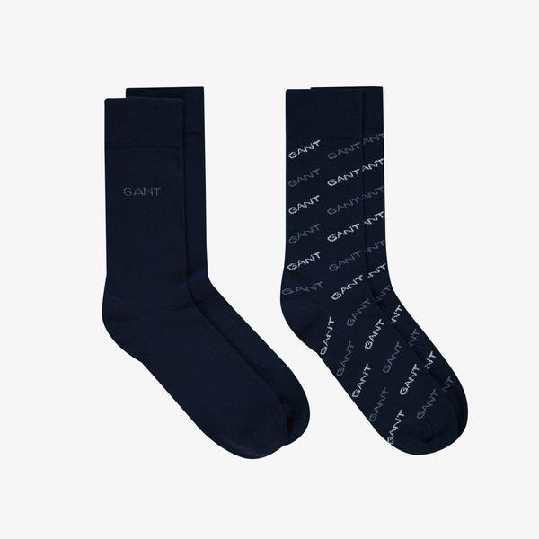 GANT  2-Pack All Over Gant Written Socks