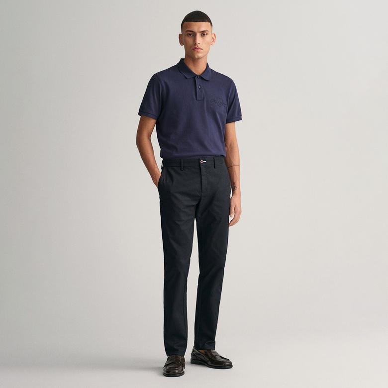 GANT Erkek Siyah Slim Fit Pantolon