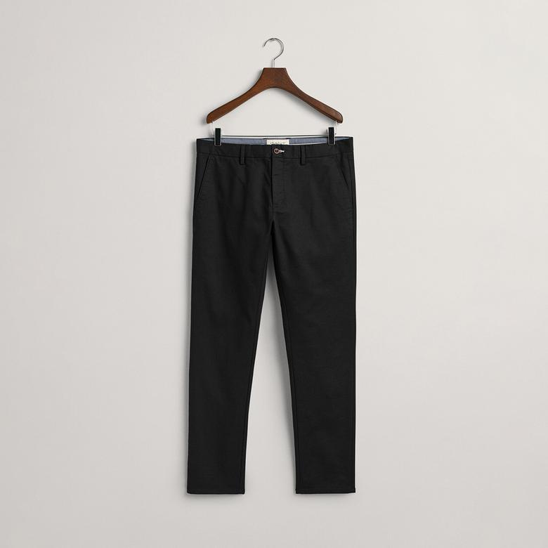 GANT Erkek Siyah Slim Fit Pantolon