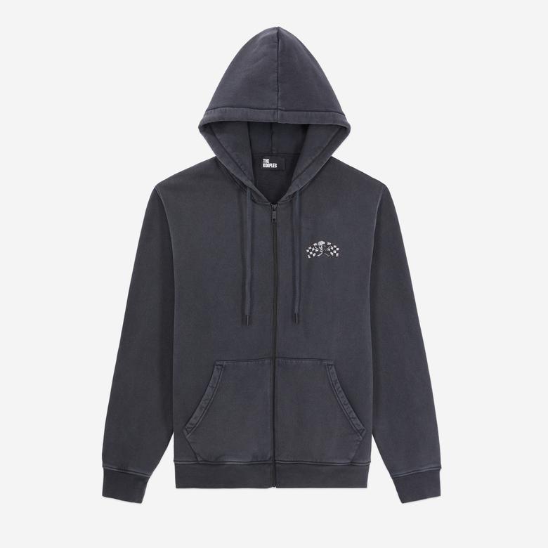 ERKEK KAPU ONLU S YAH SWEATSHIRT