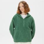 Nautica Kadın Yeşil Relaxed Fit Kapüşonlu Sweatshirt