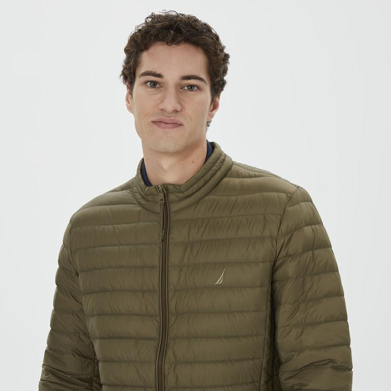 Nautica Erkek Yeşil Standart Fit Mont