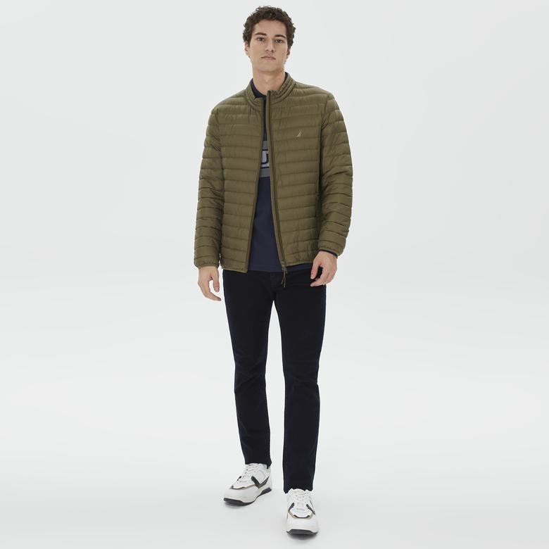Nautica Erkek Yeşil Standart Fit Mont