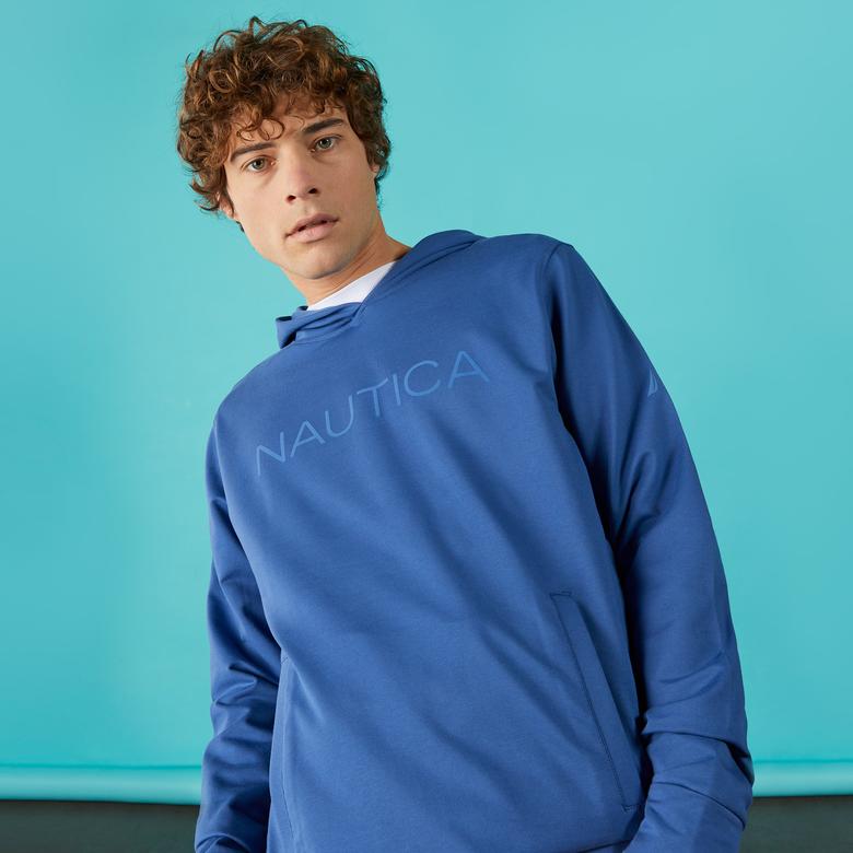 Nautica Erkek Mavi Standart Fit Sweatshirt
