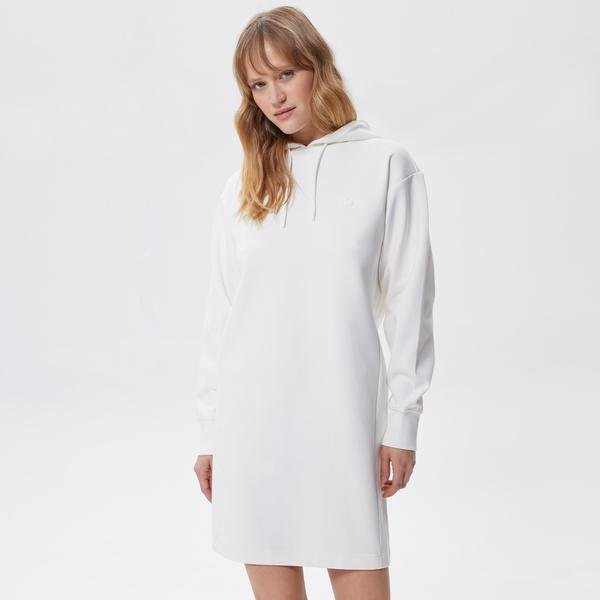 Lacoste Core Kadın Beyaz Elbise