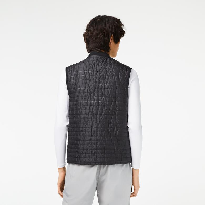 Lacoste SPORT Erkek Çift Taraflı Siyah Yelek