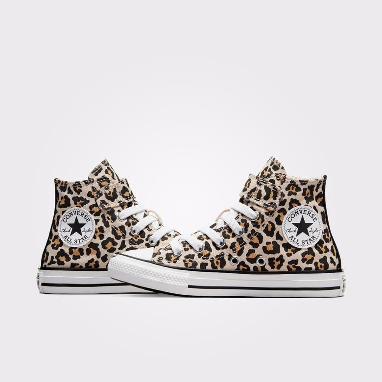 Converse Chuck Taylor All Star Easy On Leopard Love Çocuk Kahverengi Sneaker