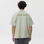 Converse Loose Fit Left Chest Sneaker Patch Back Hit  Unisex Gri T-Shirt