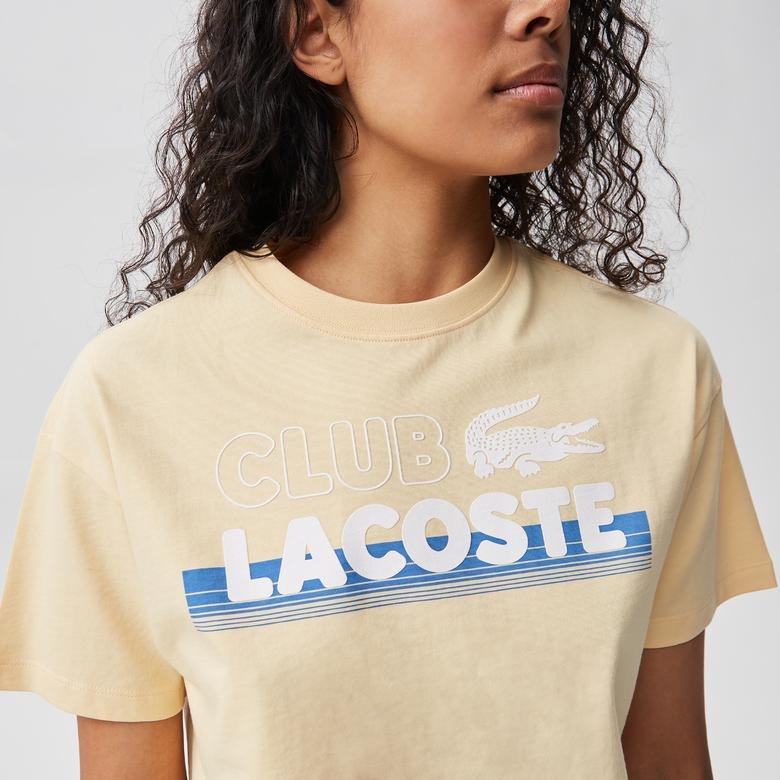 Lacoste Core Kadın Sarı T-Shirt