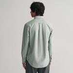 GANT Erkek Yeşil Regular Fit Düğmeli Yaka Logolu Oxford Gömlek