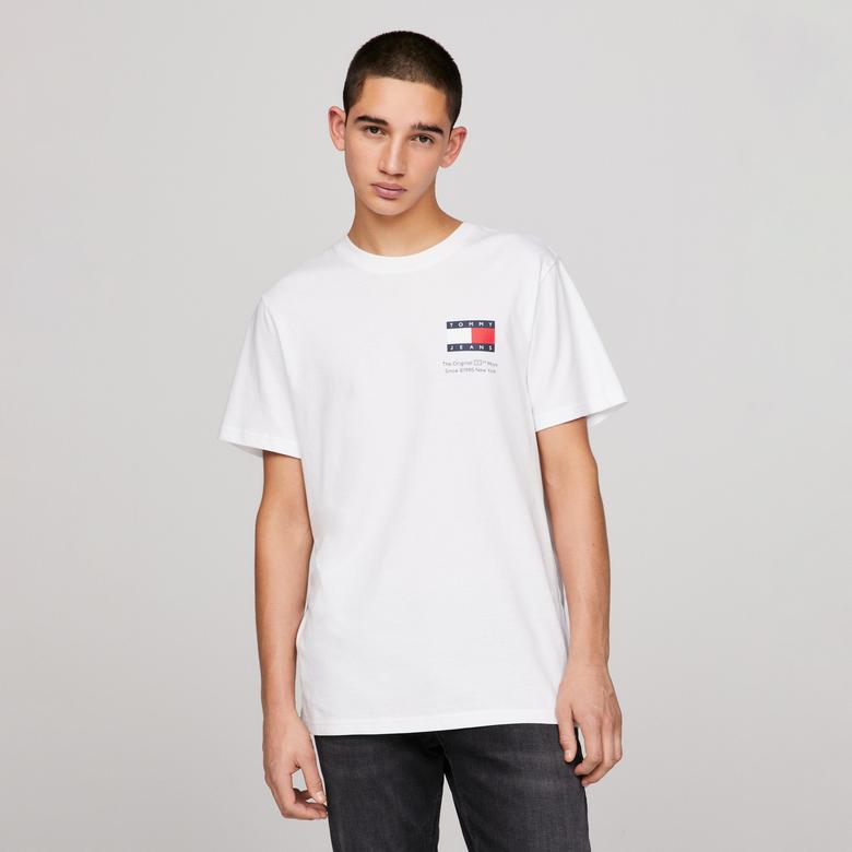 Tommy Hilfiger Erkek Beyaz Tshirt