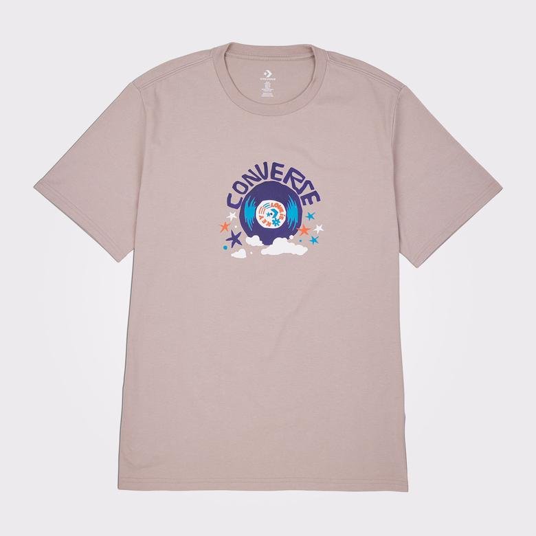 Converse Love is The Key Graphic Erkek Kahverengi T-Shirt