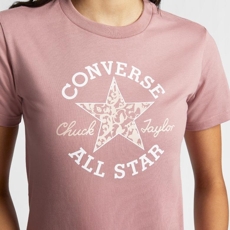 Converse Chuck Taylor Floral Patch Kadın Pembe T-Shirt