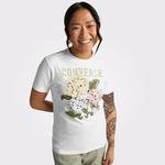 Converse Outdoor Florals Kadın Beyaz T-Shirt