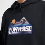 Converse Cc Elevated Logo Graphic Os  Erkek Siyah Hoodie