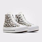 Converse Chuck Taylor All Star Lift Platform Leopard Love Kadın Beyaz Sneaker