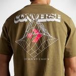 Converse Hand Drawn Mountain Graphic Erkek Yeşil T-Shirt