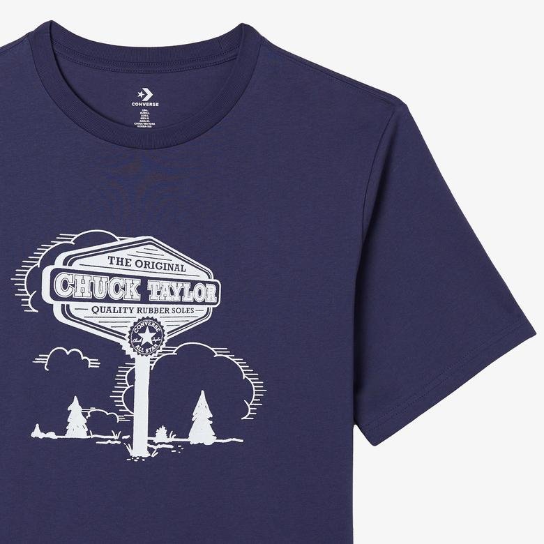 Converse Ss Chuck Retro Graphic Erkek Siyah T-Shirt
