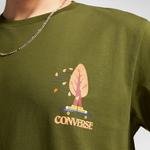 Converse Ssnl Scenery Graphic Unisex Haki T-Shirt