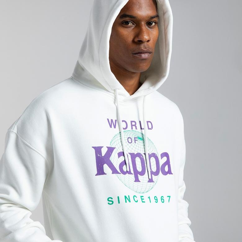Kappa Erkek Beyaz Sweatshirt
