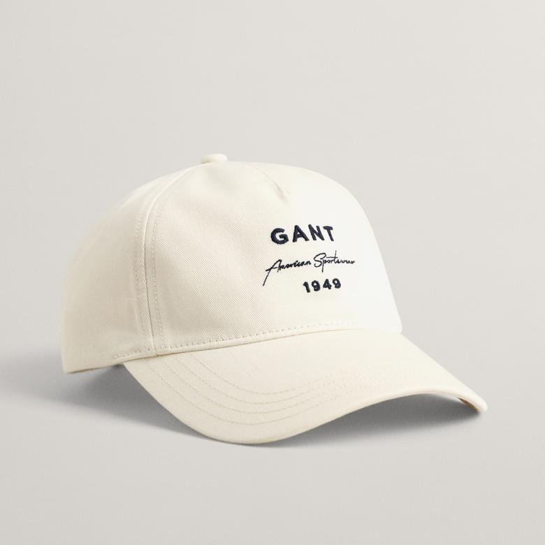 GANT Unisex Krem Logolu Şapka
