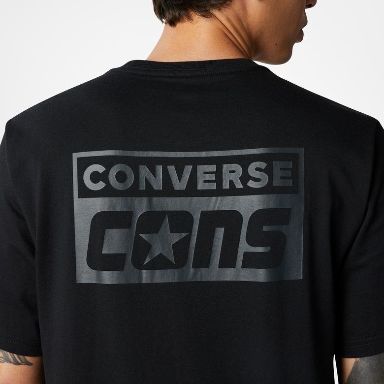Converse Cons Graphic  Erkek Siyah T-Shirt