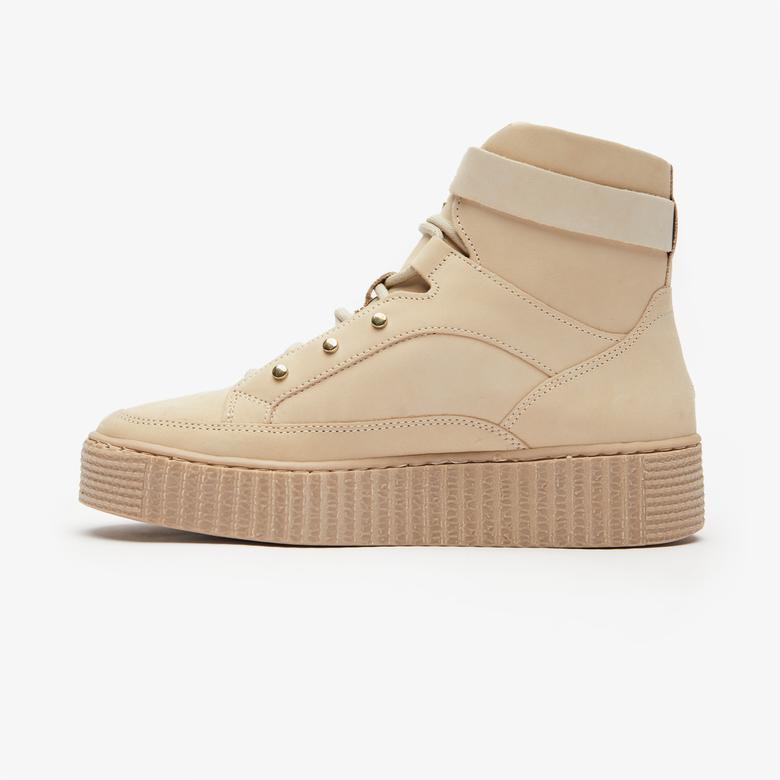 Tommy Hilfiger Warmlined Lace Up Kadın Bej Bot