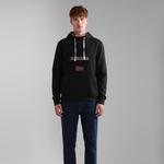 Napapijri Erkek Siyah Kapüşonlu Sweatshirt