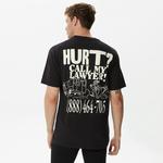 Market Call My Lawyer Erkek Siyah T-Shirt