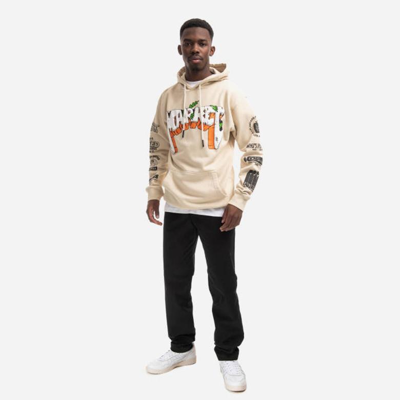 Market Growclub Erkek Krem Hoodie