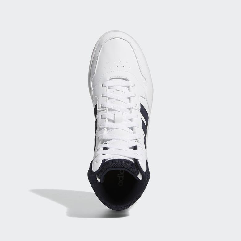 adidas Hoops 3.0 Mid Erkek Beyaz Spor Ayakkabı