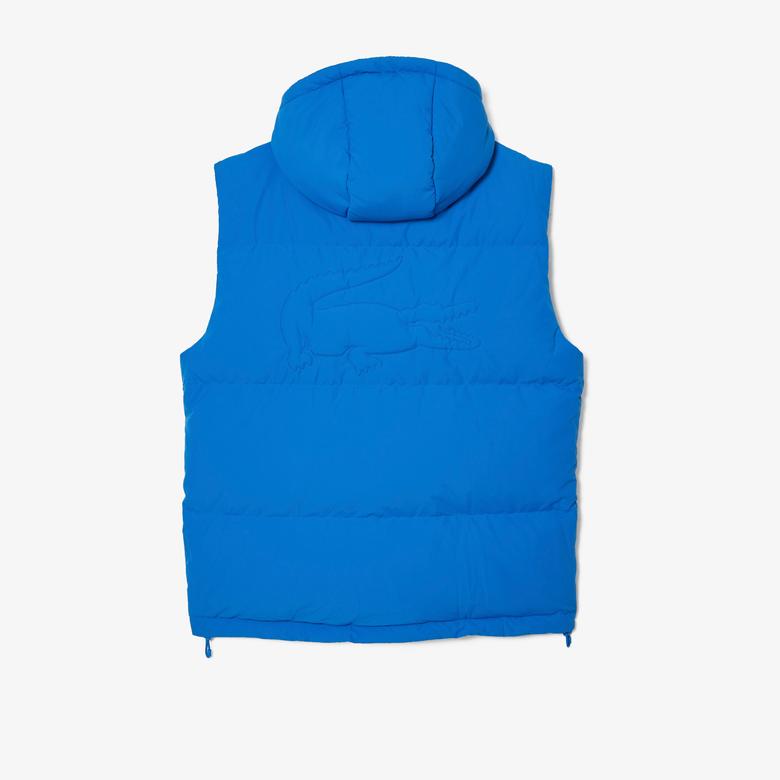 Lacoste Erkek Kapitone Mavi Yelek