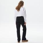 Lacoste Kadın Straight Fit Denim Siyah Pantolon