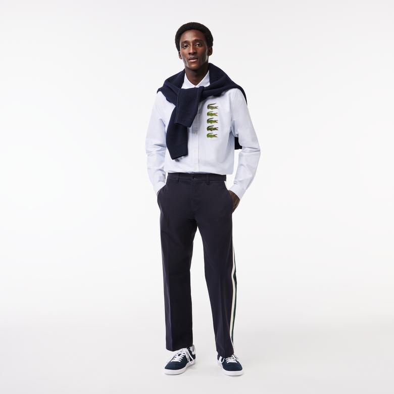 Lacoste Erkek Straight Fit Lacivert Pantolon