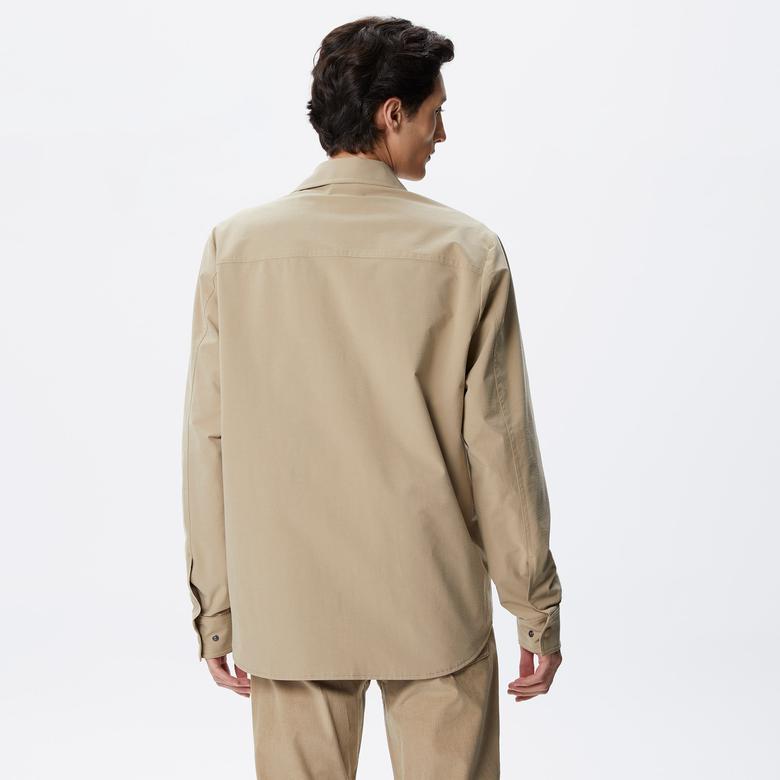 Lacoste Erkek Gömlek Yaka Bej Mont